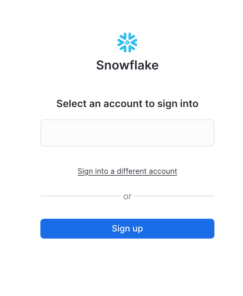 Select your account